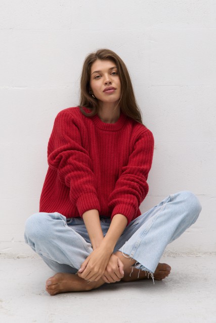 Sweter Maura - Sweter damski wełniany z kaszmirem