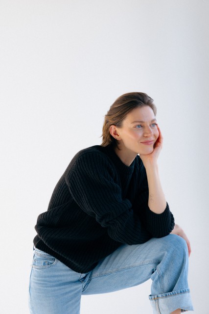 Sweter Maura - Sweter damski wełniany z kaszmirem