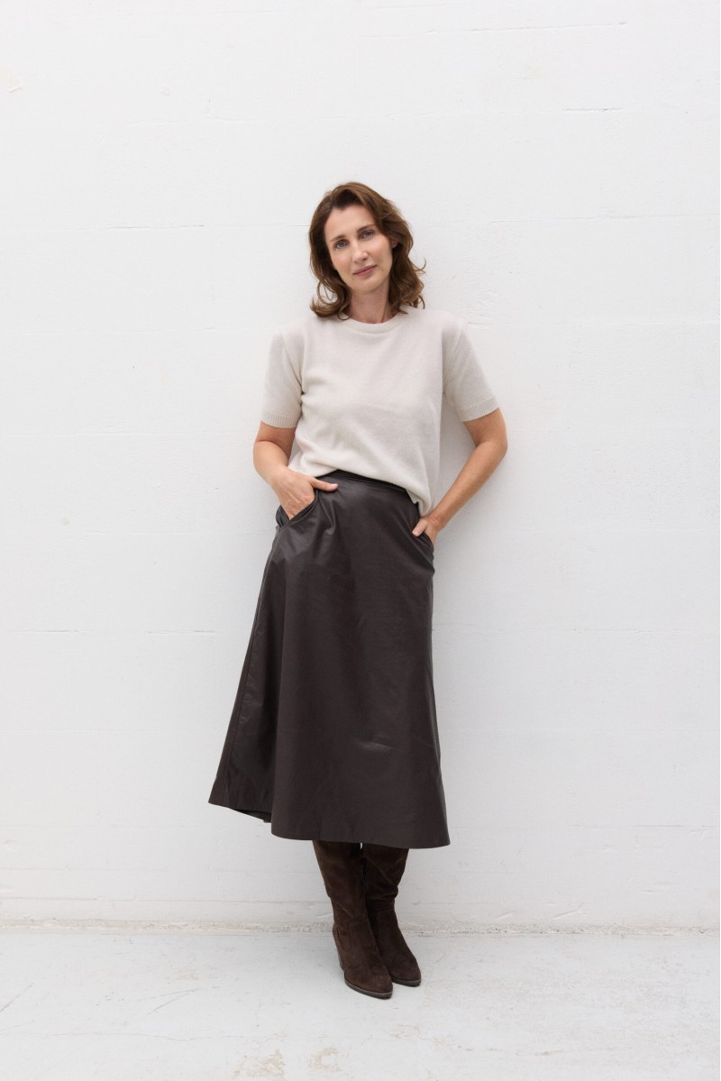 Sweter z krótkim rękawem damski z kaszmirem Sweter z krótkim rękawem damski z kaszmirem