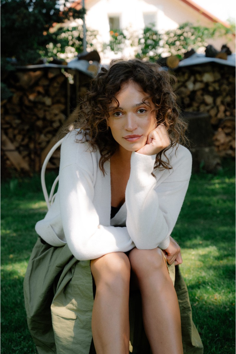 Cardigan Carla - z kaszmiru i wełny merino Cardigan Carla - z kaszmiru i wełny merino