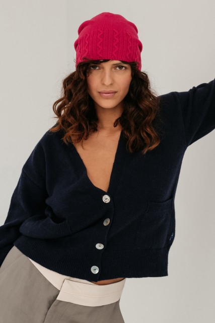 Cardigan Carla - z kaszmiru i wełny merino