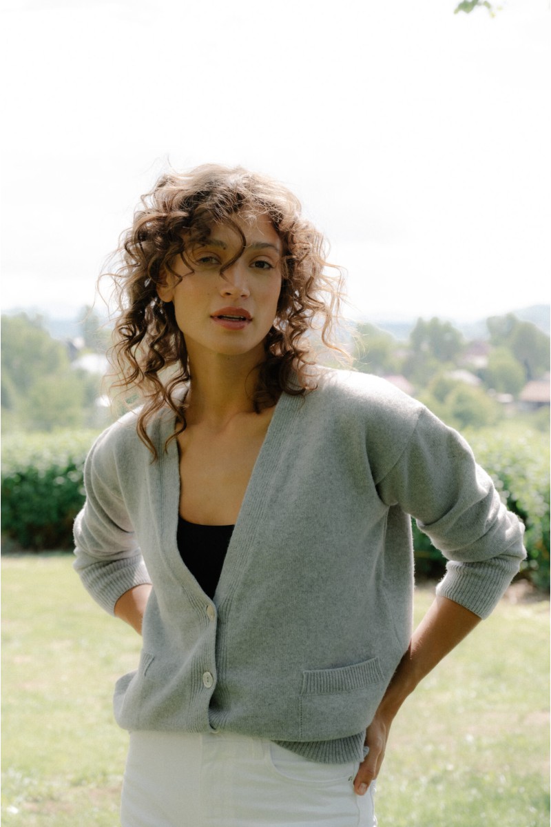 Cardigan Carla - z kaszmiru i wełny merino Cardigan Carla - z kaszmiru i wełny merino