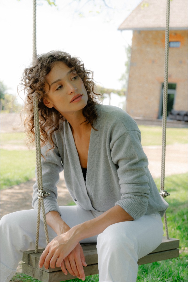 Cardigan Carla - z kaszmiru i wełny merino Cardigan Carla - z kaszmiru i wełny merino