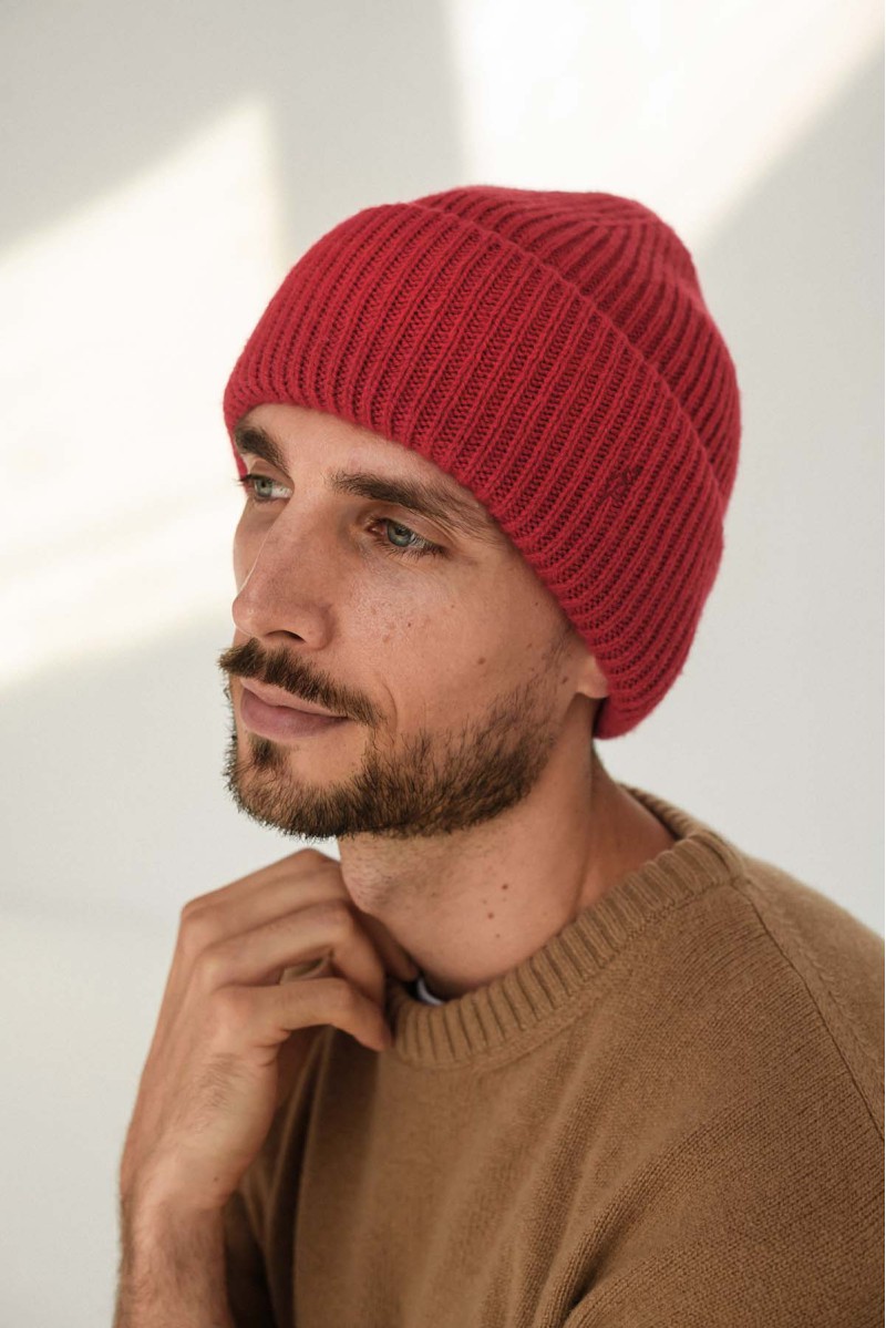 Czapka Elio Men - z kaszmiru i wełny merino Czapka Elio Men - z kaszmiru i wełny merino