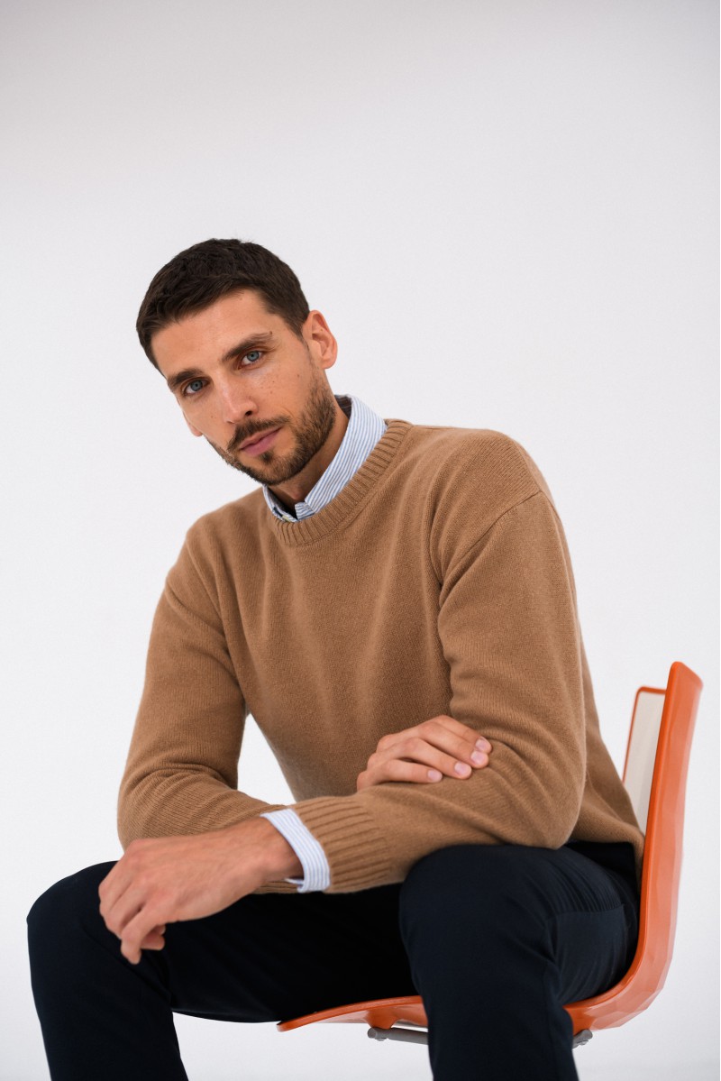 Sweter Tonio - z kaszmiru i wełny merino Sweter Tonio - z kaszmiru i wełny merino
