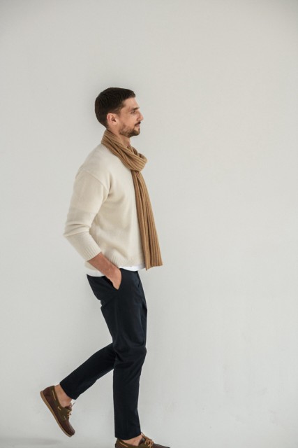 Sweter Tonio - z kaszmiru i wełny merino