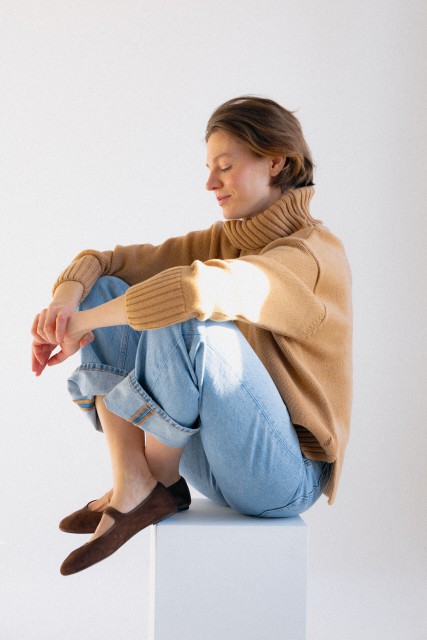 Nuvola - gruby sweter damski oversize