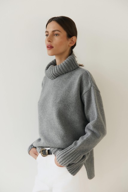 Nuvola - gruby sweter damski oversize