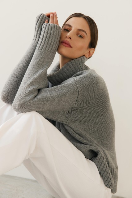 Nuvola - gruby sweter damski oversize