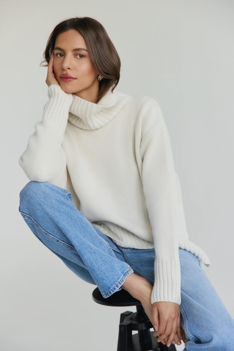 Nuvola - gruby sweter damski oversize
