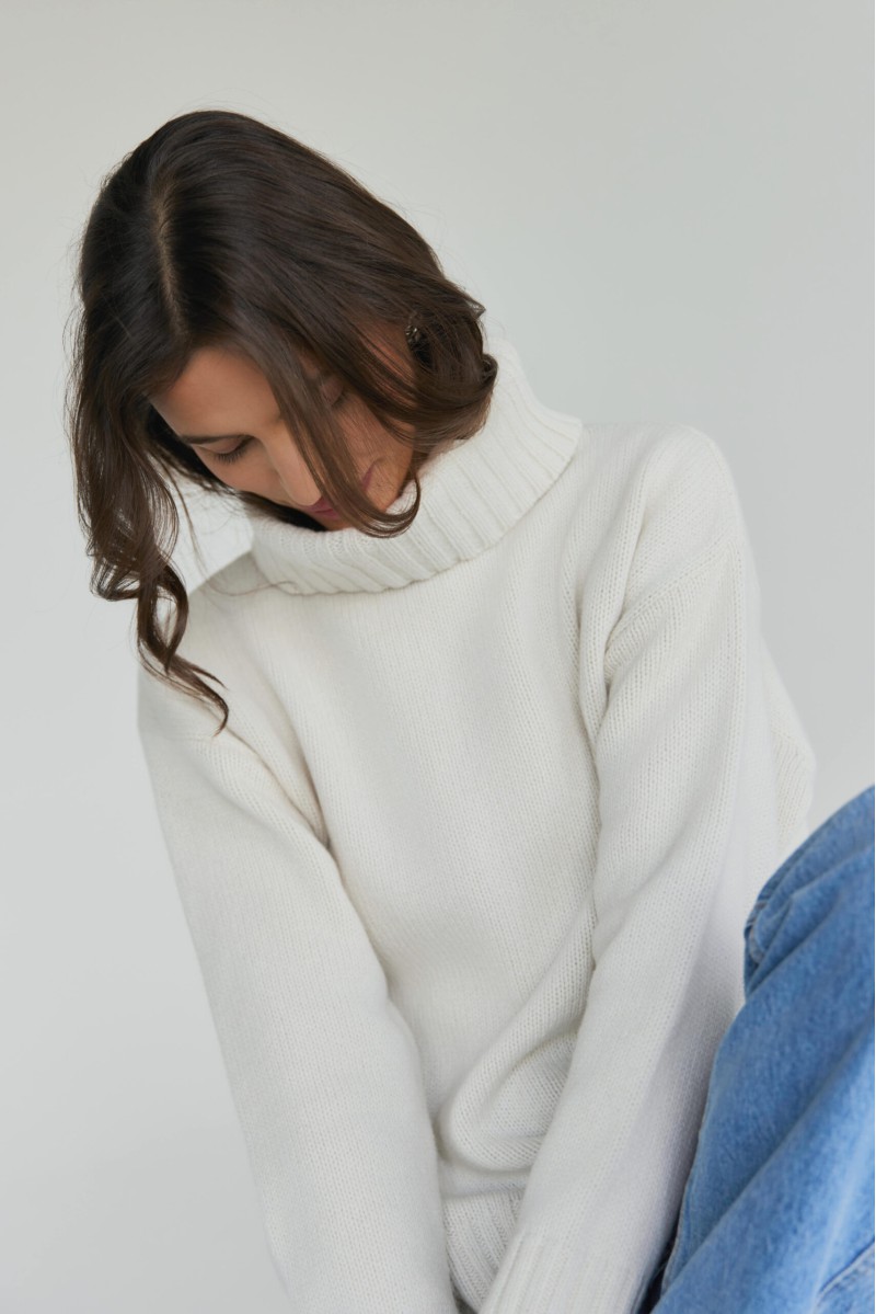 Nuvola - gruby sweter damski oversize