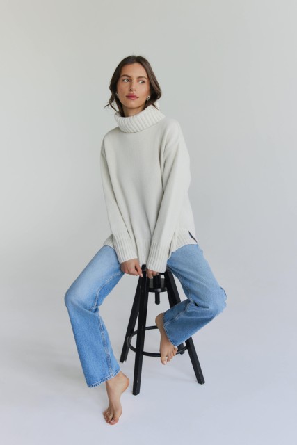 Nuvola - gruby sweter damski oversize