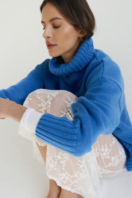 Nuvola - gruby sweter damski oversize