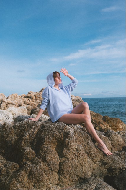 Bianca - Bluza damska z wełny merino z kaszmirem