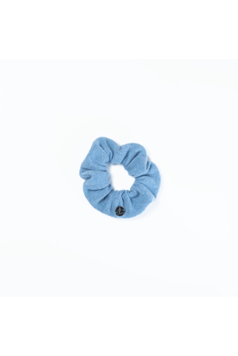 Frotka - Scrunchie z wełny merino i kaszmiru