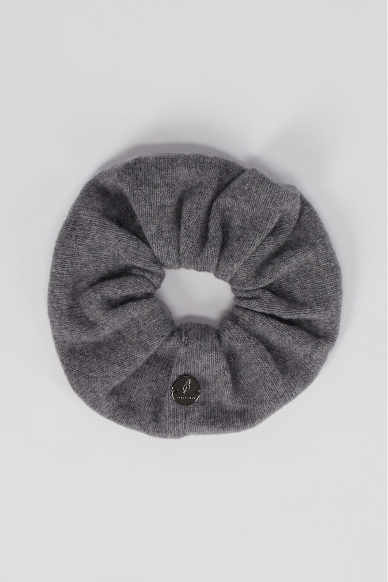 Frotka - Scrunchie z wełny merino i kaszmiru