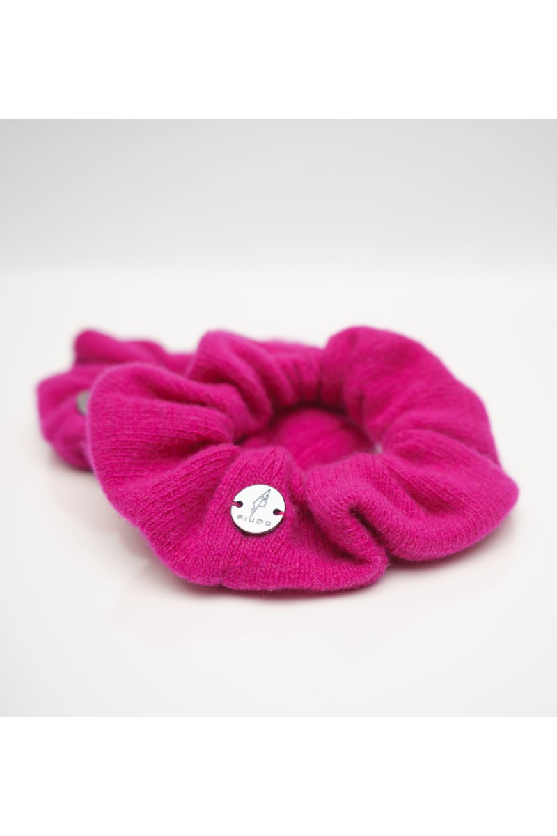 Frotka - Scrunchie z wełny merino i kaszmiru