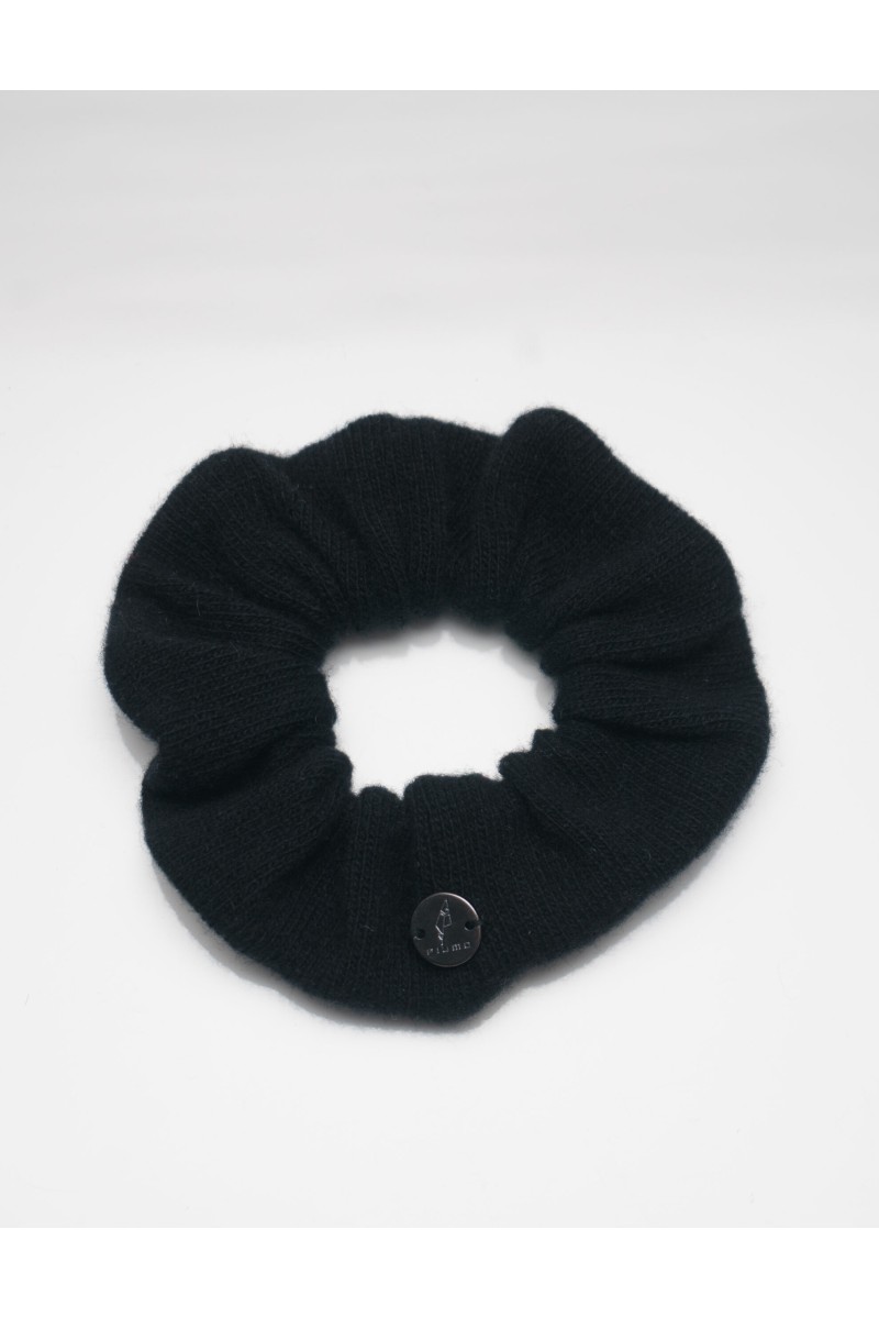 Frotka - Scrunchie z wełny merino i kaszmiru