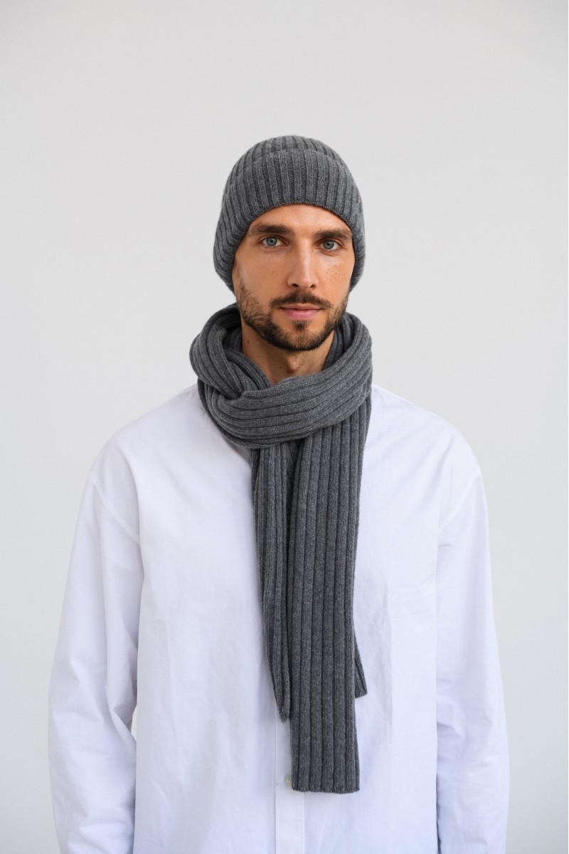 Carlo - elegancki szal męski z kaszmiru Carlo - elegancki szal męski z kaszmiru