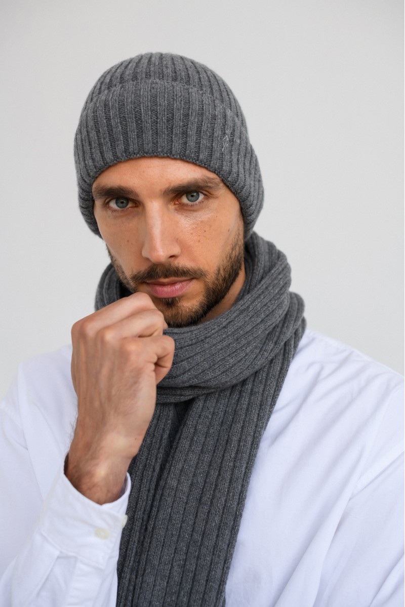 Carlo - elegancki szal męski z kaszmiru Carlo - elegancki szal męski z kaszmiru