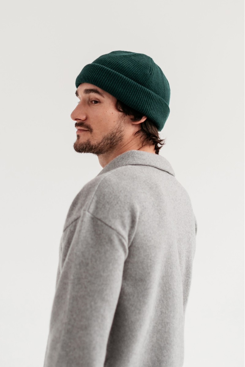 Luca - czapka dokerka męska z wełny merino Luca - czapka dokerka męska z wełny merino