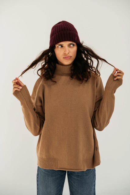 Ampio - sweter z wełny merino damski