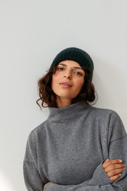Ampio - sweter z wełny merino damski