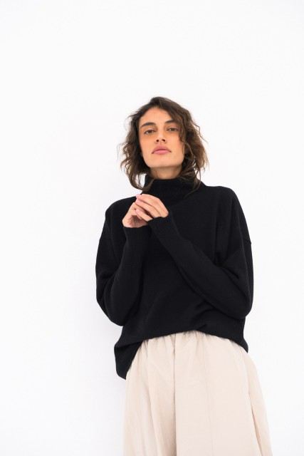 Ampio - sweter z wełny merino damski