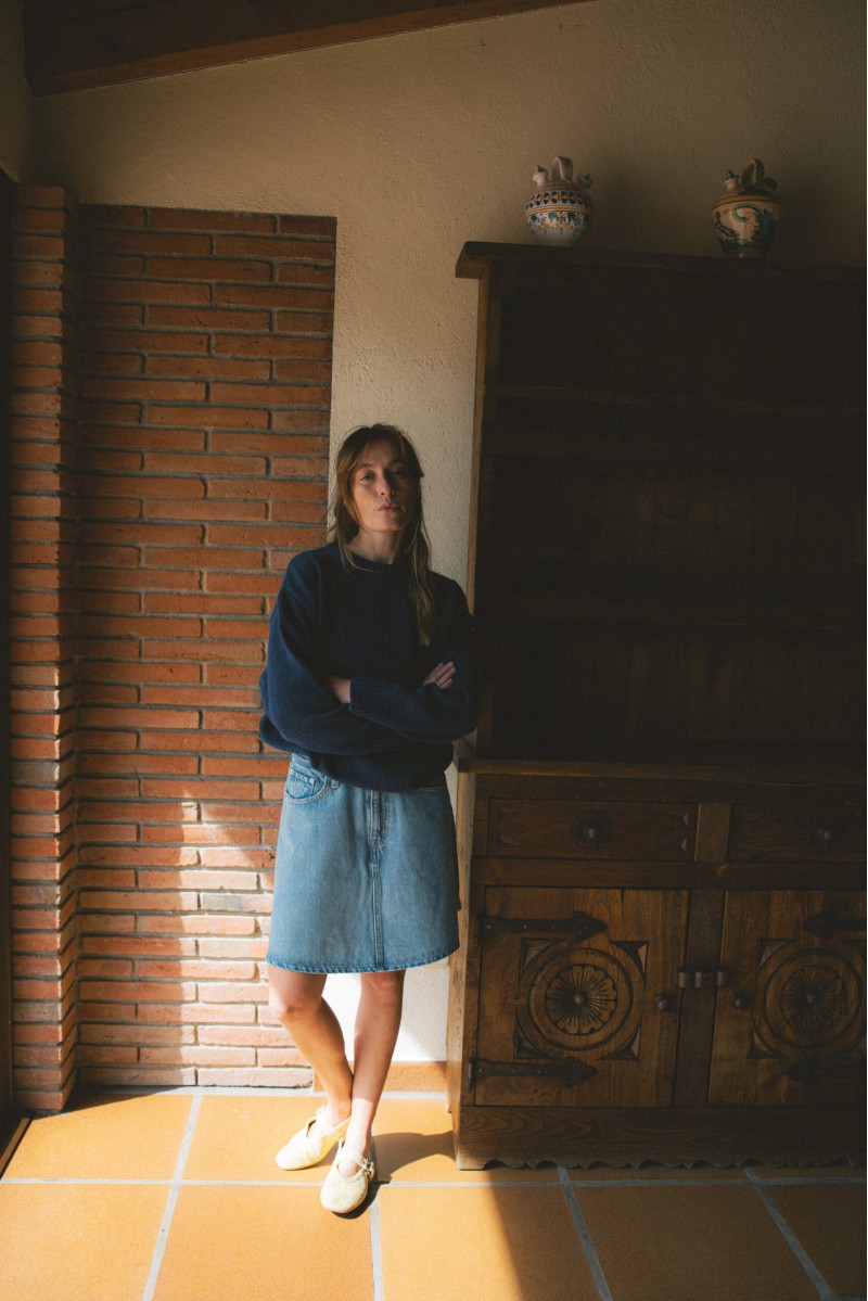 Sweter Sabrina Denim - z kaszmiru i wełny merino