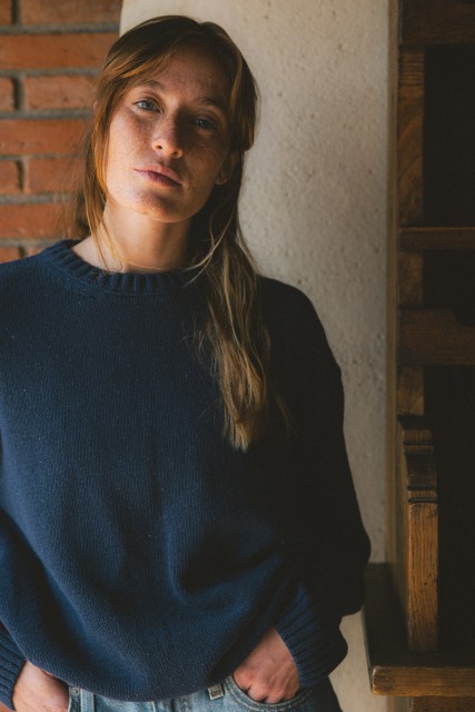 Sweter Sabrina Denim - z kaszmiru i wełny merino