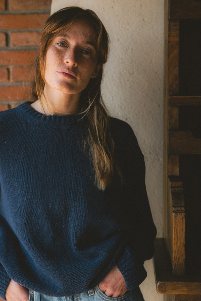 Sweter Sabrina Denim - z kaszmiru i wełny merino