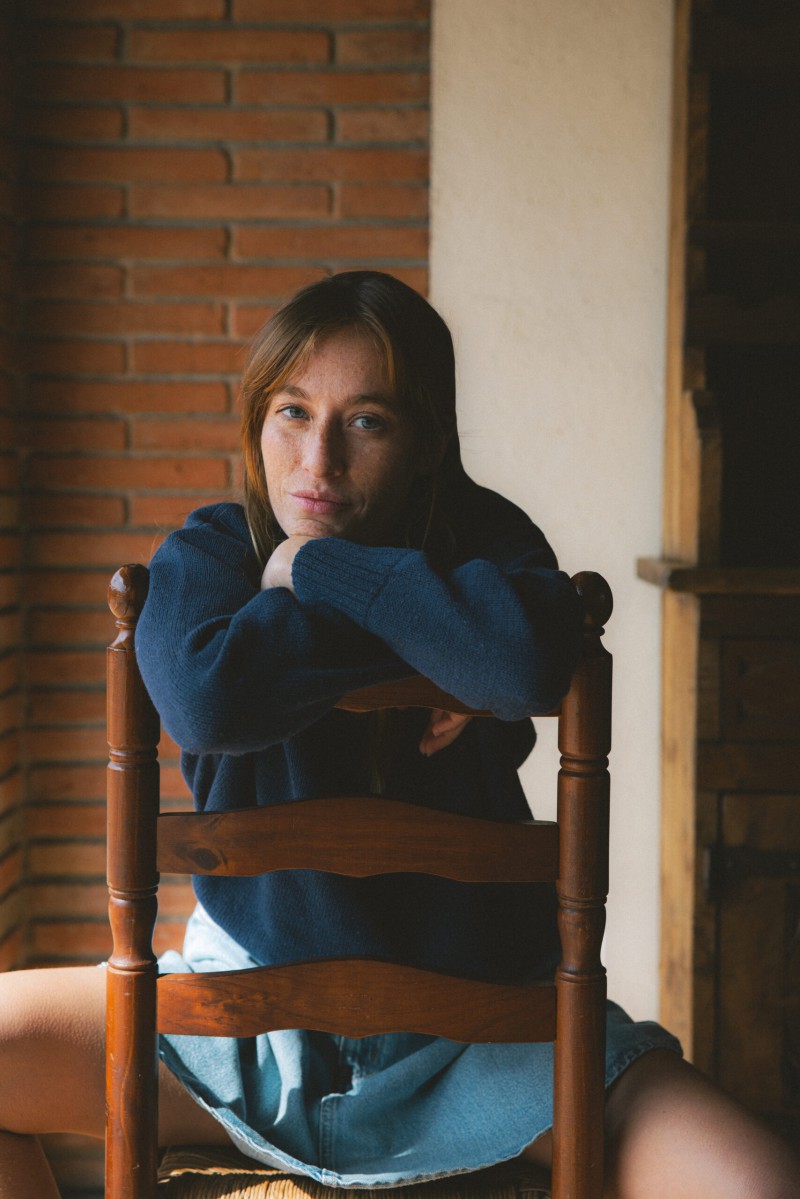 Sweter Sabrina Denim - z kaszmiru i wełny merino
