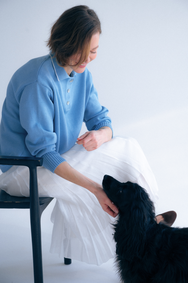 Polo LUNA - z kaszmiru i wełny merino Polo LUNA - z kaszmiru i wełny merino